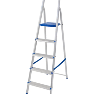 Escada 5 Degraus Alumínio Tesoura Doméstica Reforçada Mor