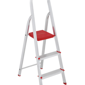 Escada De Alumínio Dobrável Compacta com 3 Degraus - Botafogo - Leve e Resistente