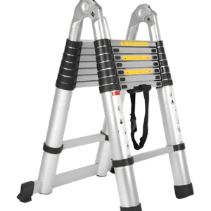 Escada Telescópica Dupla Multifuncional 16 Degraus 5 Metros