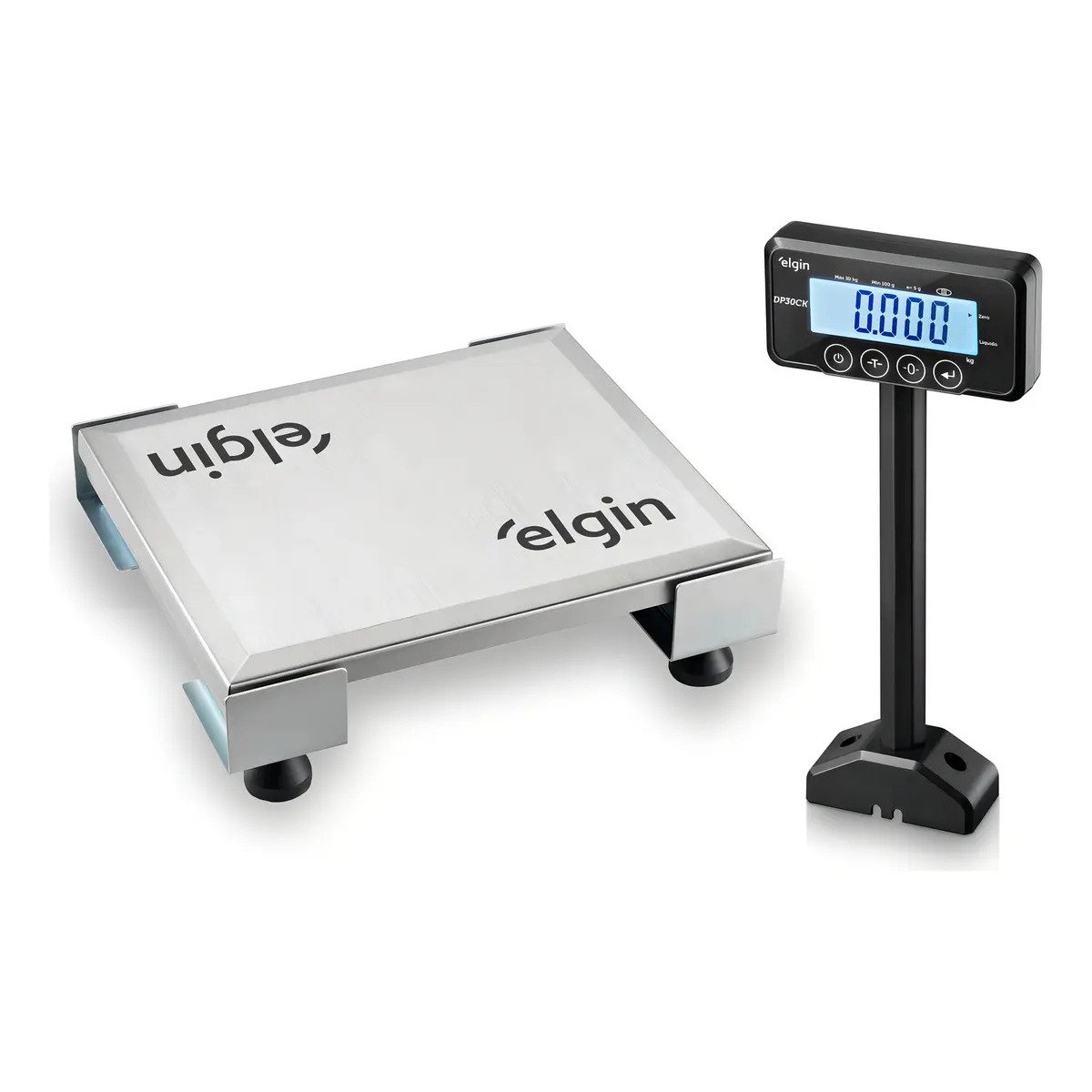 Balança comercial digital Elgin DP 30CK 30kg com mastro preto 33 cm x 28 cm - Imagem 5