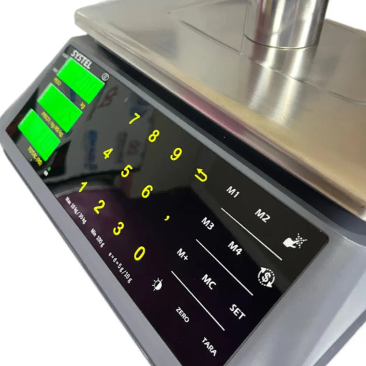 Balança Comercial Systel Micra 35kg Touch Inox com Bateria Interna - Imagem 2