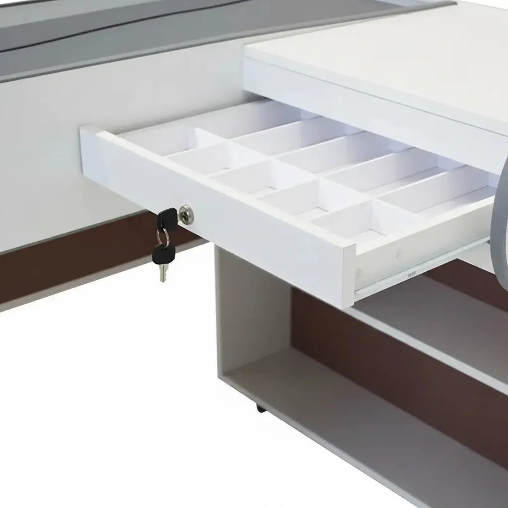 Caixa de Supermercado Artlux Check 140 MDF 1,4m Branco - Imagem 6