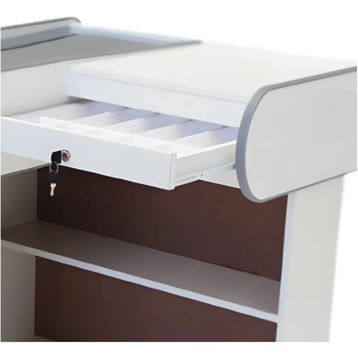 Caixa de Supermercado Artlux Check 140 MDF 1,4m Branco - Imagem 7