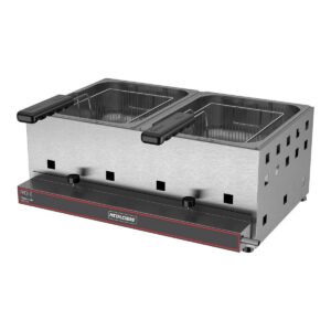 Fritadeira industrial Metalcubas FRCG 6 AP 6L aço inoxidável