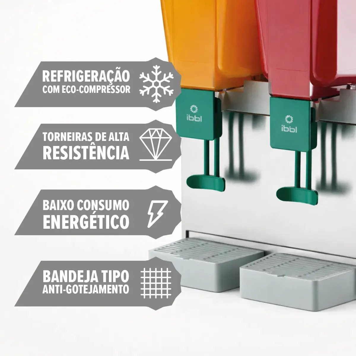 Refresqueira Ibbl 30L 2 depósitos inox Bbs2 17112001 - Imagem 2