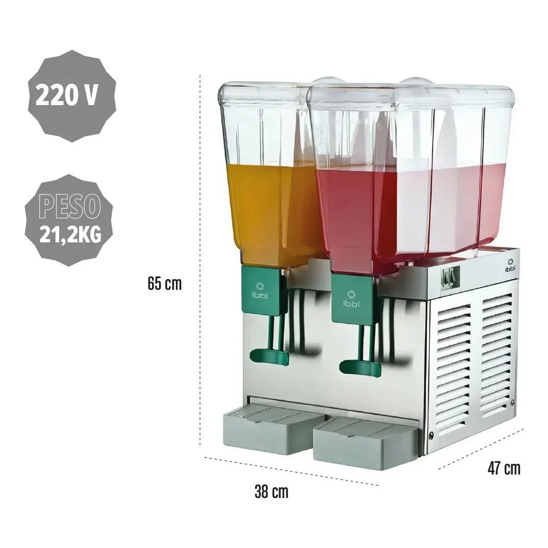Refresqueira Ibbl 30L 2 depósitos inox Bbs2 17112001 - Imagem 3